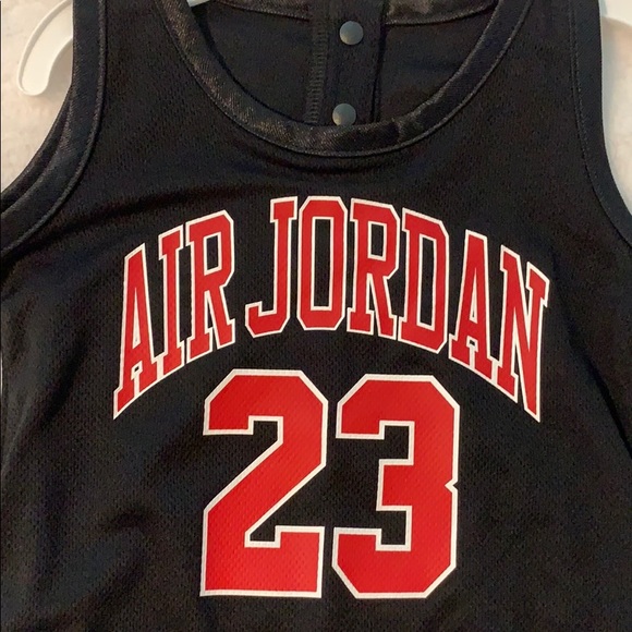 [ Air Jordan ] Black & Red Onesie 23 NWT - Picture 3 of 7